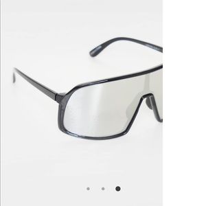 Satin shield sunglasses